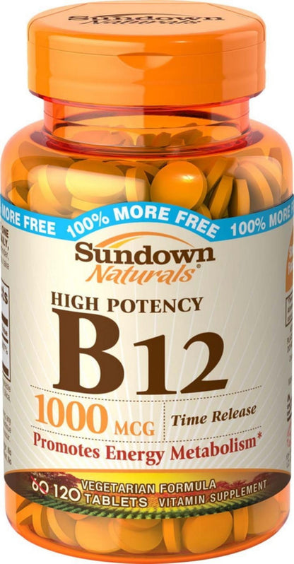 B-12 1000MCG TIME RELSE TAB 120CT SUNDWN