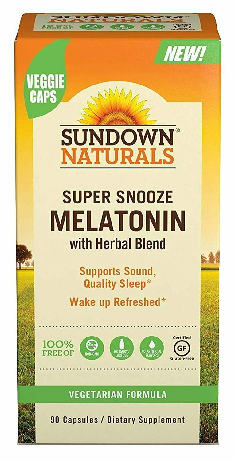 MELATONIN SNOOZE VEGGI CAP 90 CT SUNDOWN