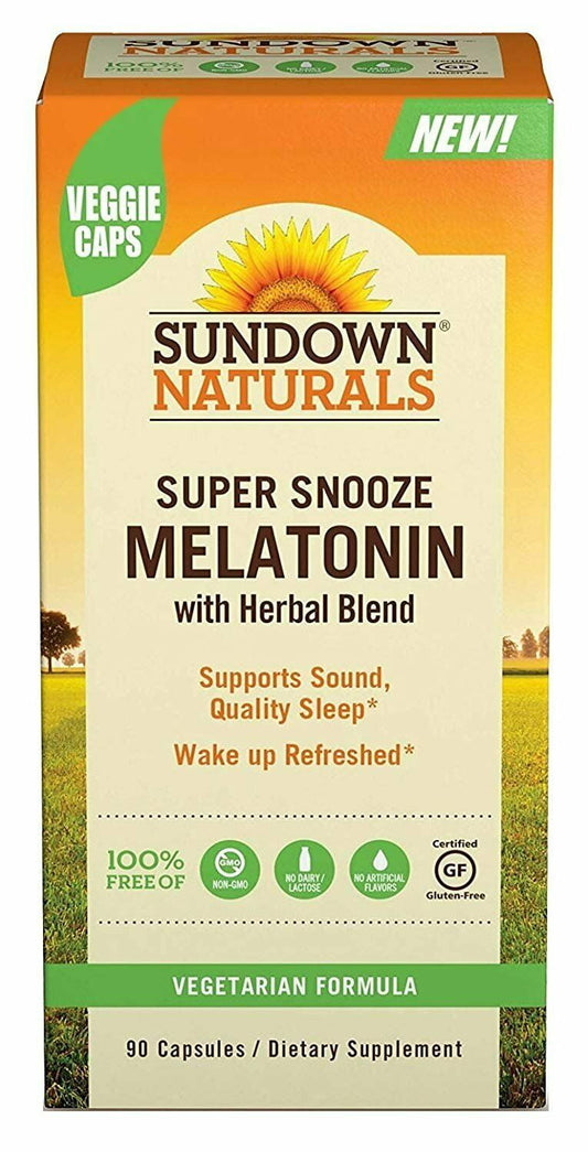 MELATONIN SNOOZE VEGGI CAP 90 CT SUNDOWN