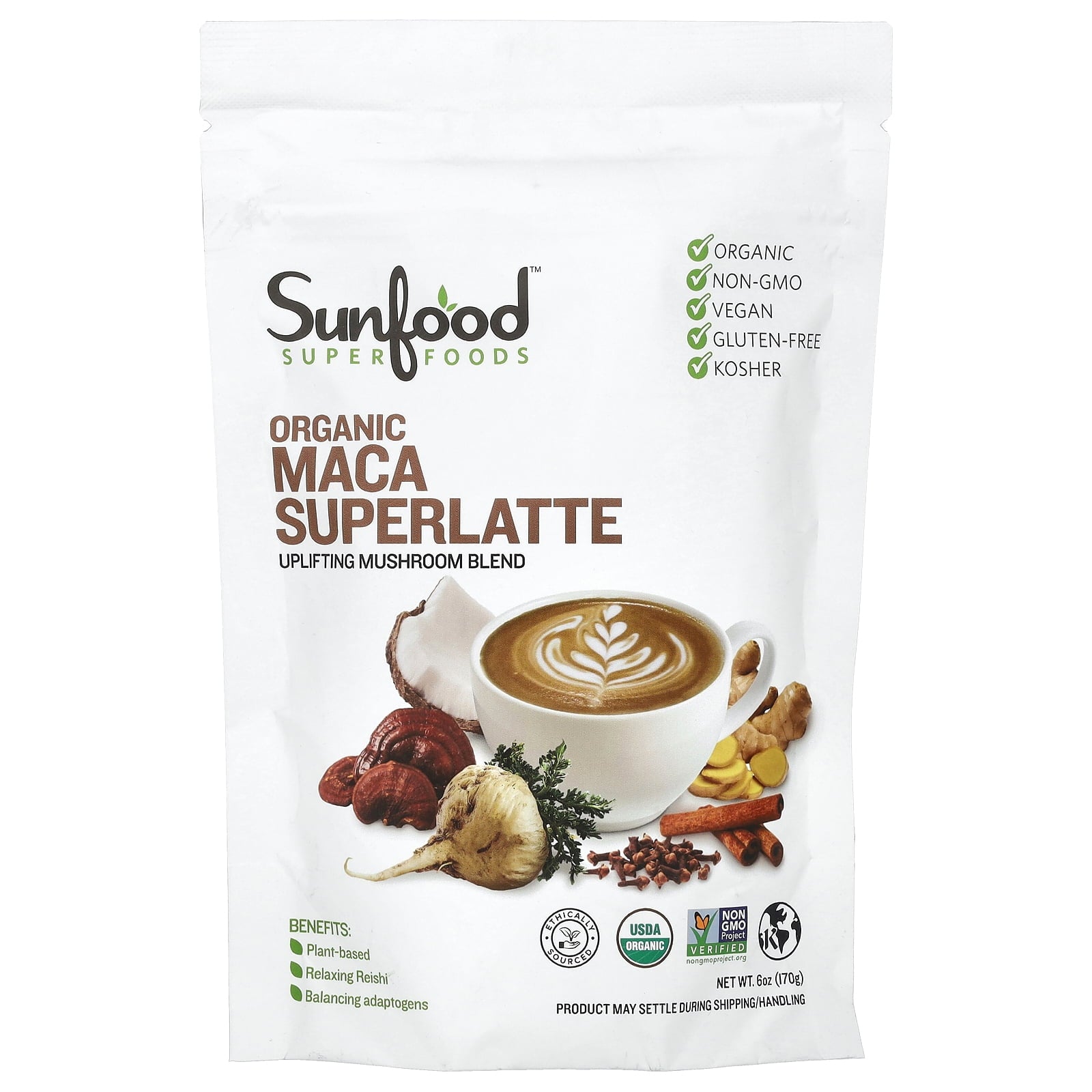 SUNFOOD SUPERLATTE,OG2,MATCHA