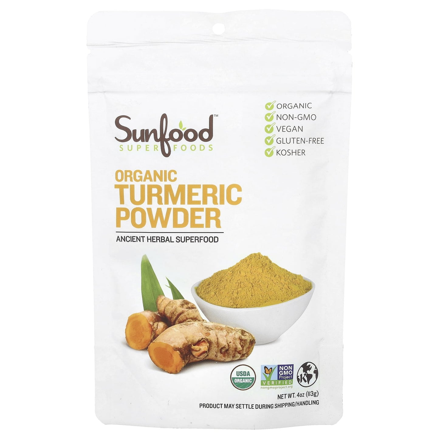 SUNFOOD TURMERIC POWDER,OG2