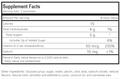 SUNNY GUMMIES VITA D CW 50 1000U