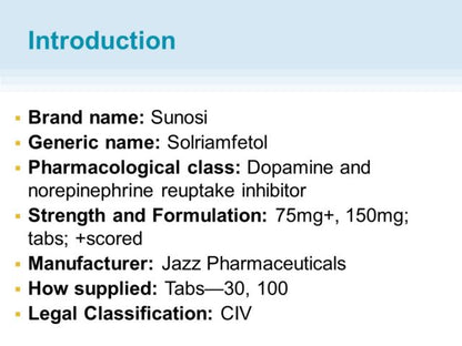 SUNOSI TB 150MG 30             C4