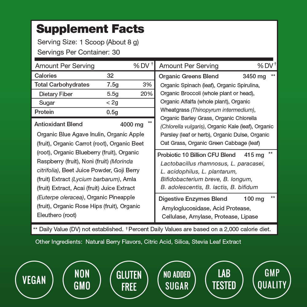 CF SUPER GREENS PW 280GM G/F
