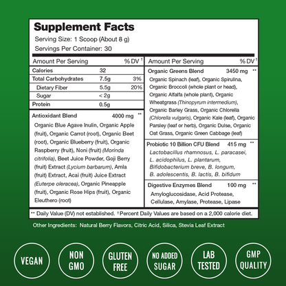 CF SUPER GREENS PW 280GM G/F