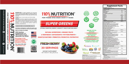 CF SUPER GREENS PW 280GM BERRY