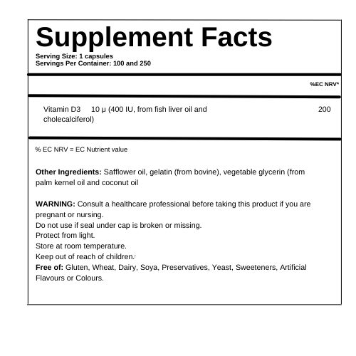 SDNE VITAMIN D3 GC 1000U 100 SFG