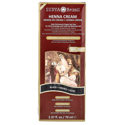 SURYA BRASIL HENNA CREAM,BLACK