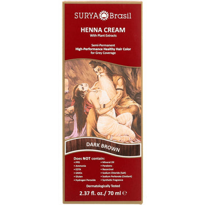 SURYA BRASIL HENNA CREAM,DARK BROWN