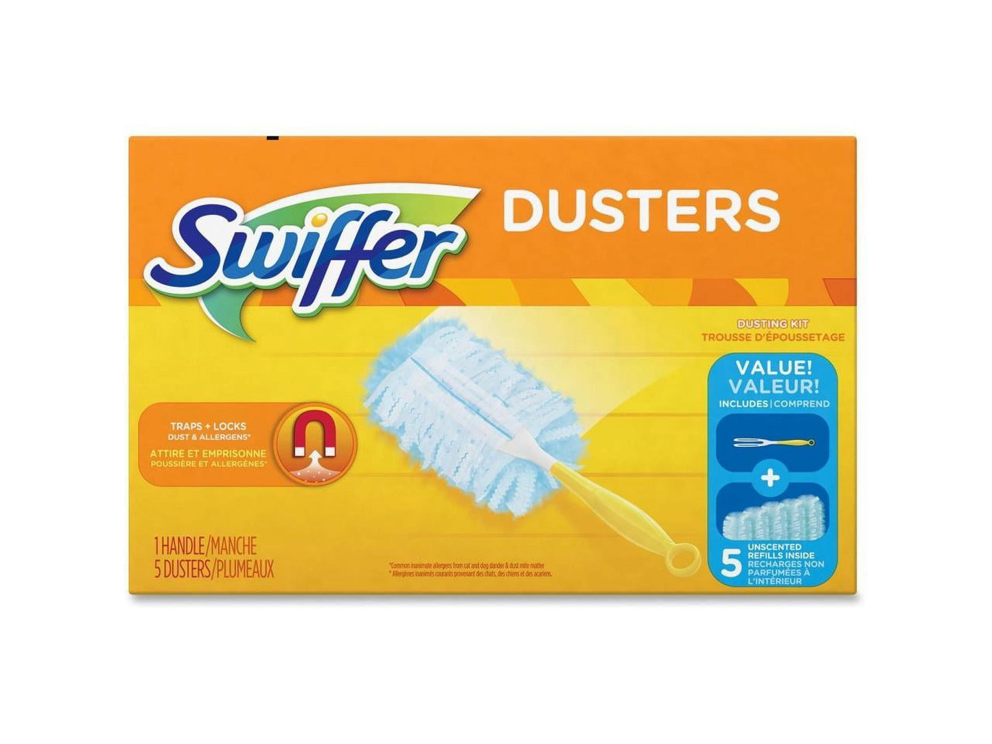 SWIFFER DUSTER UNSCENTED 5 PADS KIT 1CT