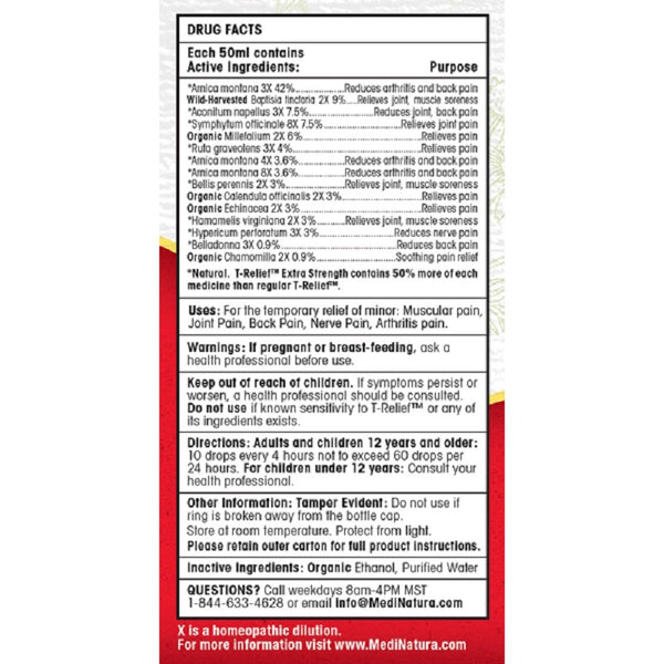 T-RELIEF-MEDINATURA ORAL DROPS,EXTRA STRENGTH