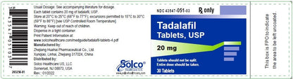 TADALAFIL TB 20MG 30 CPLT