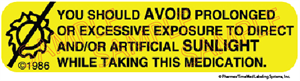 AVOID EXPOSURE TO SUN LL