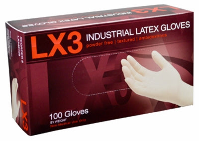 GLOVE LATEX P/F LG TX GLV 100