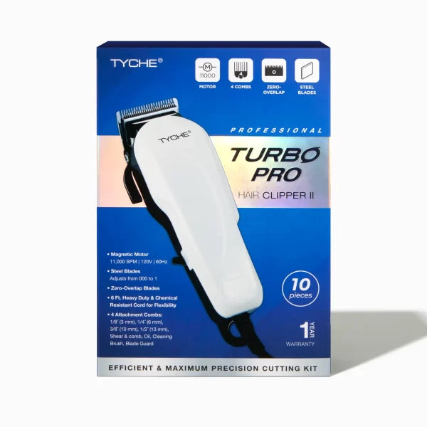 Tyche Turbo Pro Hair Clipper Kit 4 Attachments Included