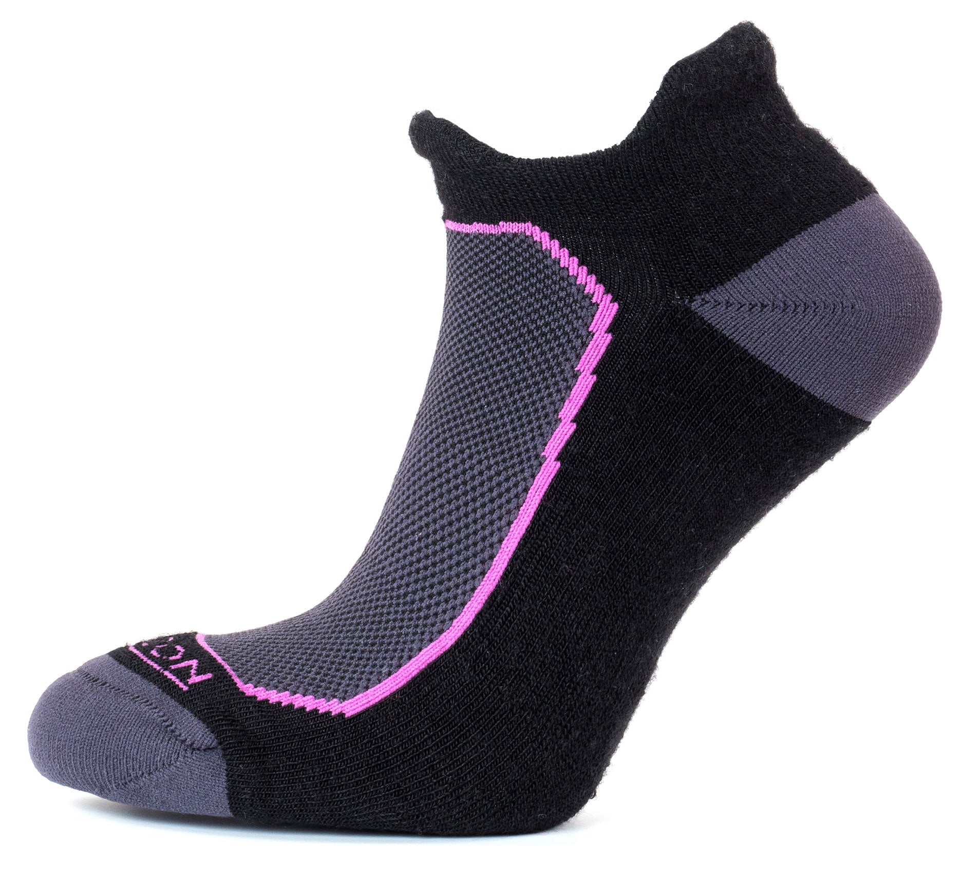 Russell Fashion Foot Women's Cotton Low Cut Tab Sock - Black, 3 pairs