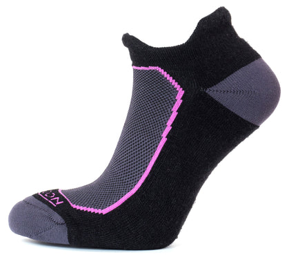 Russell Fashion Foot Women's Cotton Low Cut Tab Sock - Black, 3 pairs