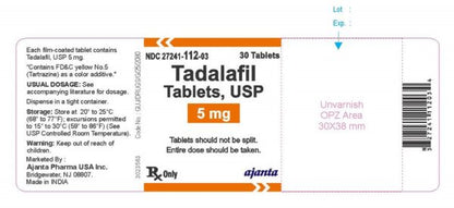 TADALAFIL TB 5MG 500