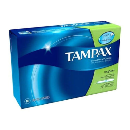 Tampax Tampons Super 10 Count Unscented