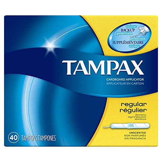 Tampax Tampons Regular 40 Count Unscented