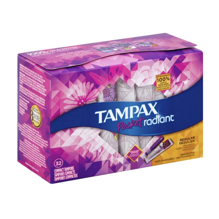 TAMPAX RADIANT REGULAR TAMPON 14CT