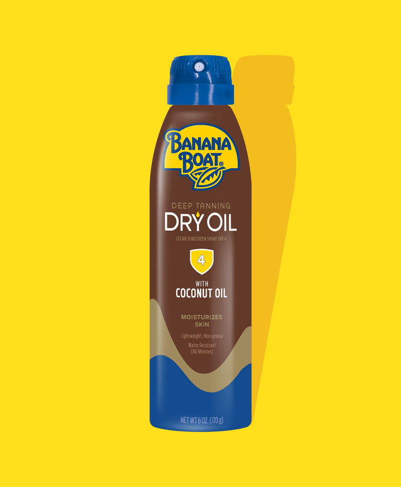Banana Boat Deep Tanning Spray Oil 8oz Spf#0 Coconut Oil