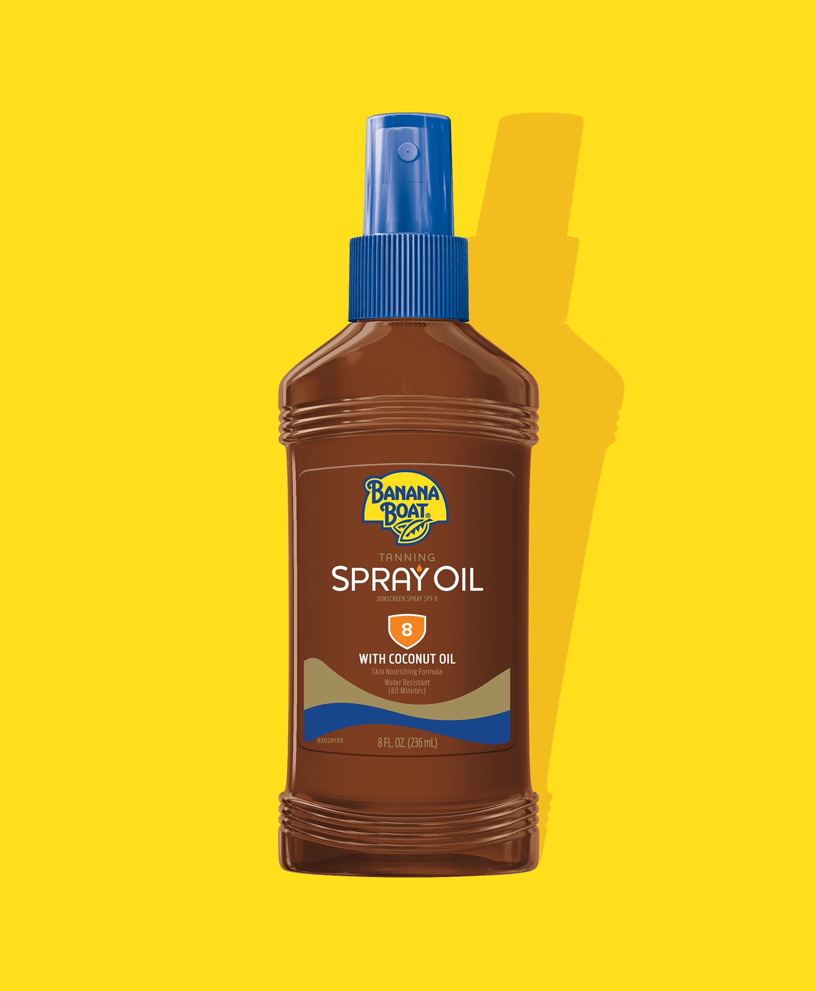 Banana Boat Spf#08 Spray Oil Pump 8oz Water Resistant