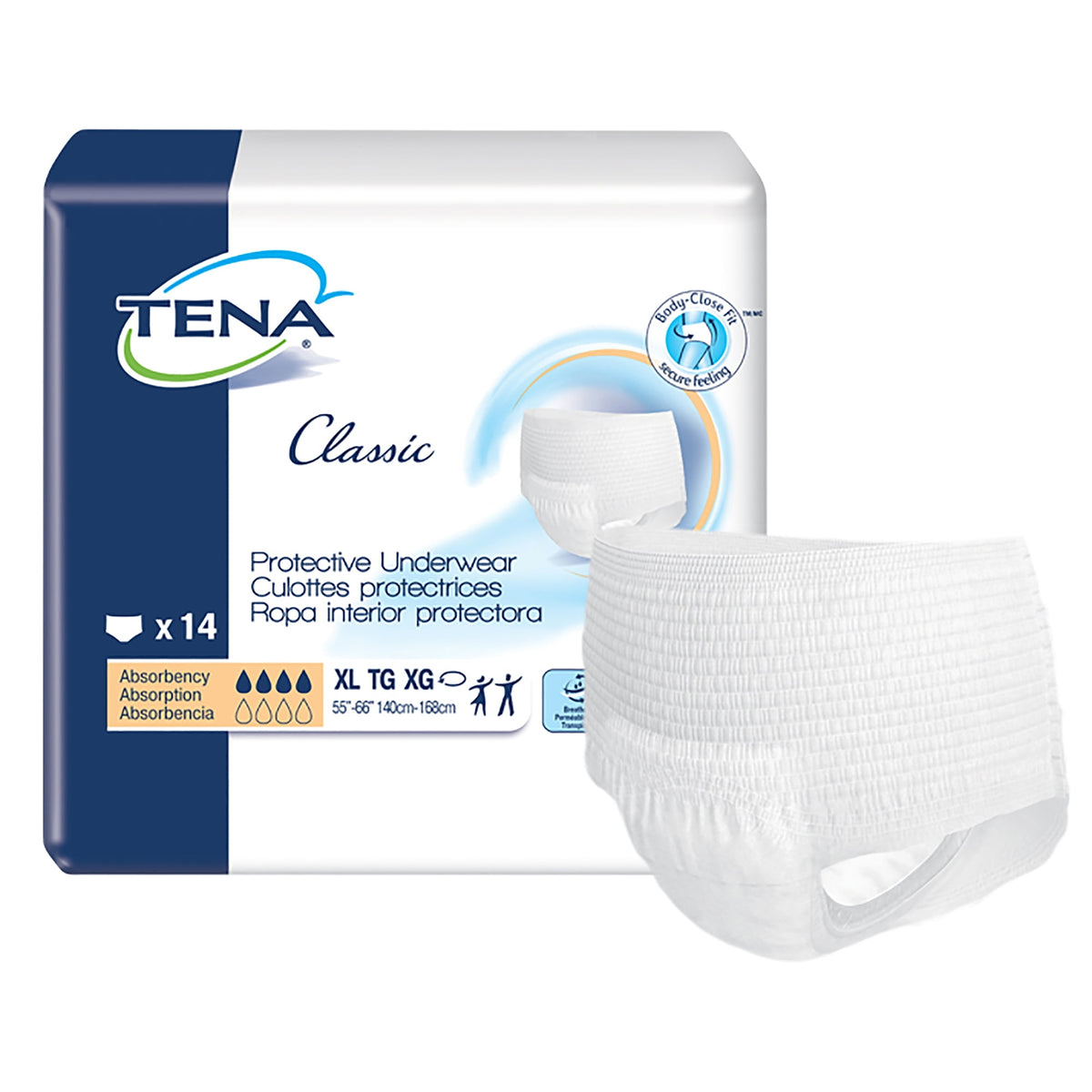 TENA DRY COMFORT UWEAR 4X14 XL