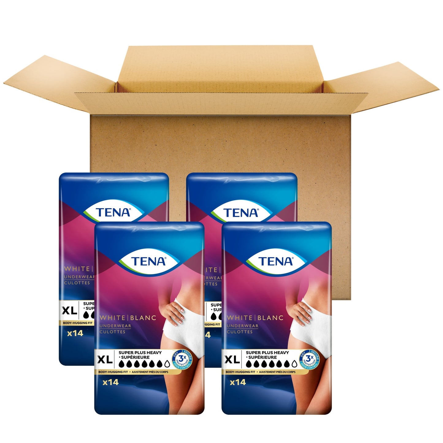 UNDERWEAR SUPER PLUS WOMEN 4X16CT TENA