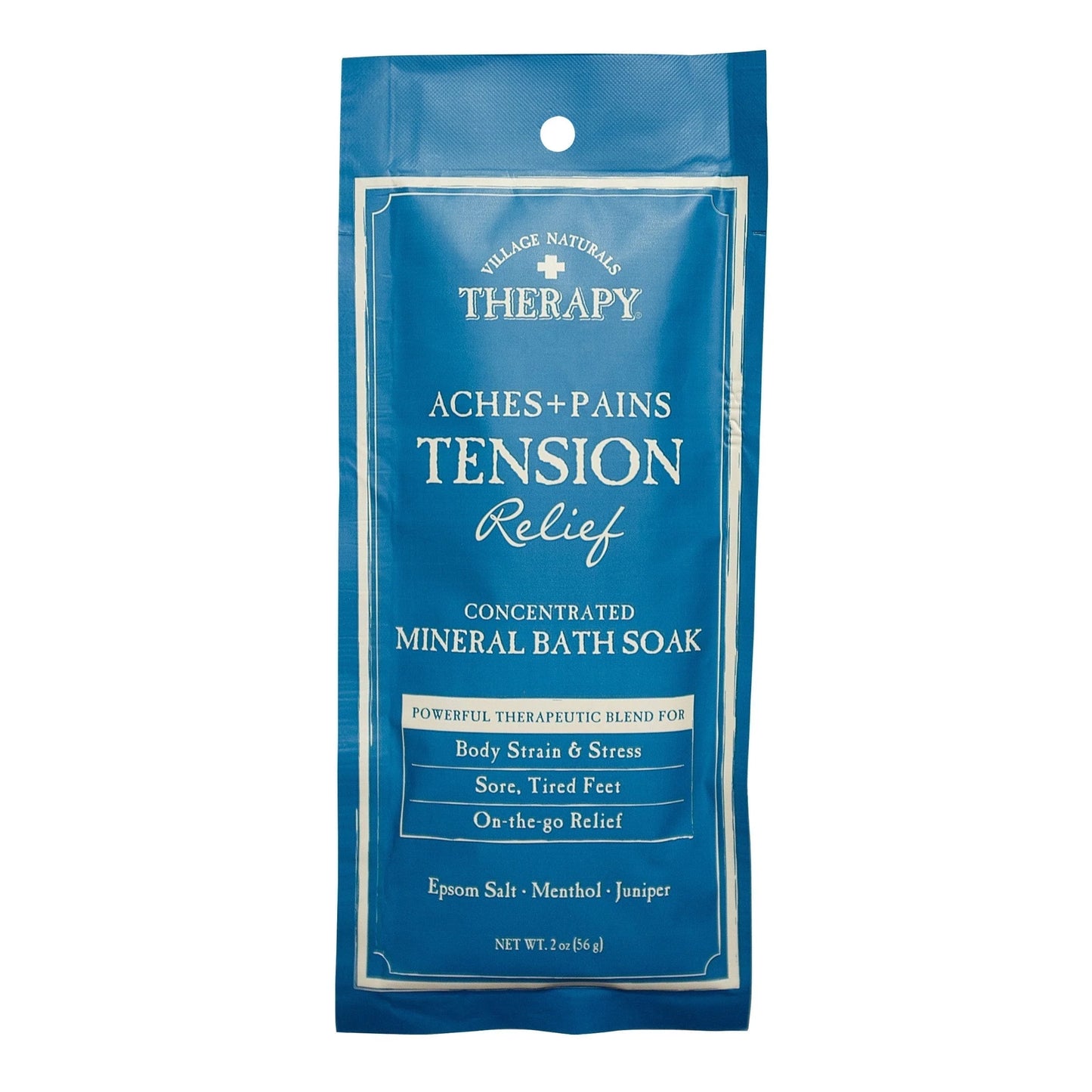 Village Nat. Mineral Bath Soak Tension Cedar Citrus 20oz