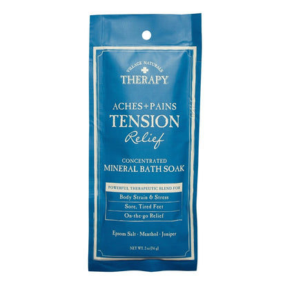 Village Nat. Mineral Bath Soak Tension Cedar Citrus 20oz