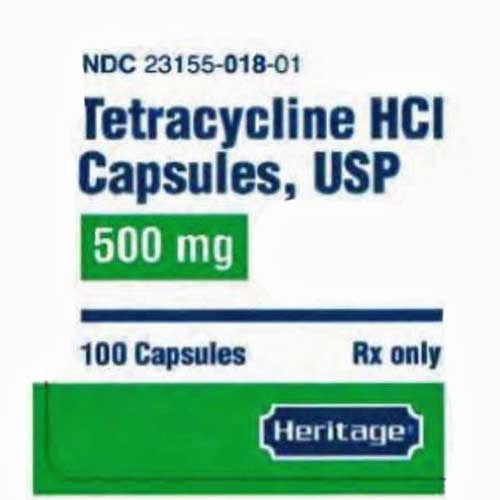 TETRACYCLINE CP 500MG 100