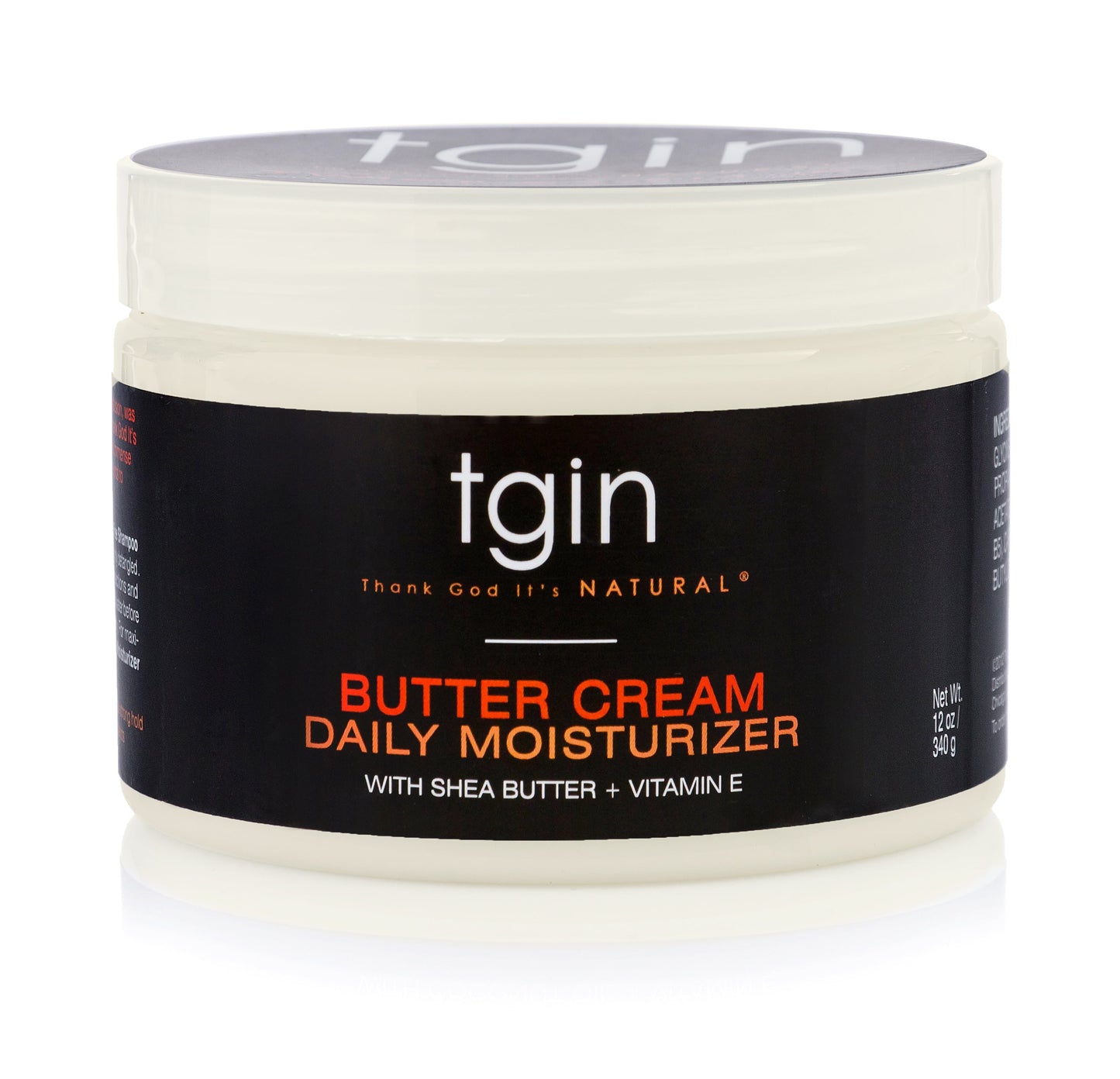 tgin - Thank God It's Natural - Butter Cream Daily Moisturizer with Shea Butter + Vitamin E - 12 fl oz
