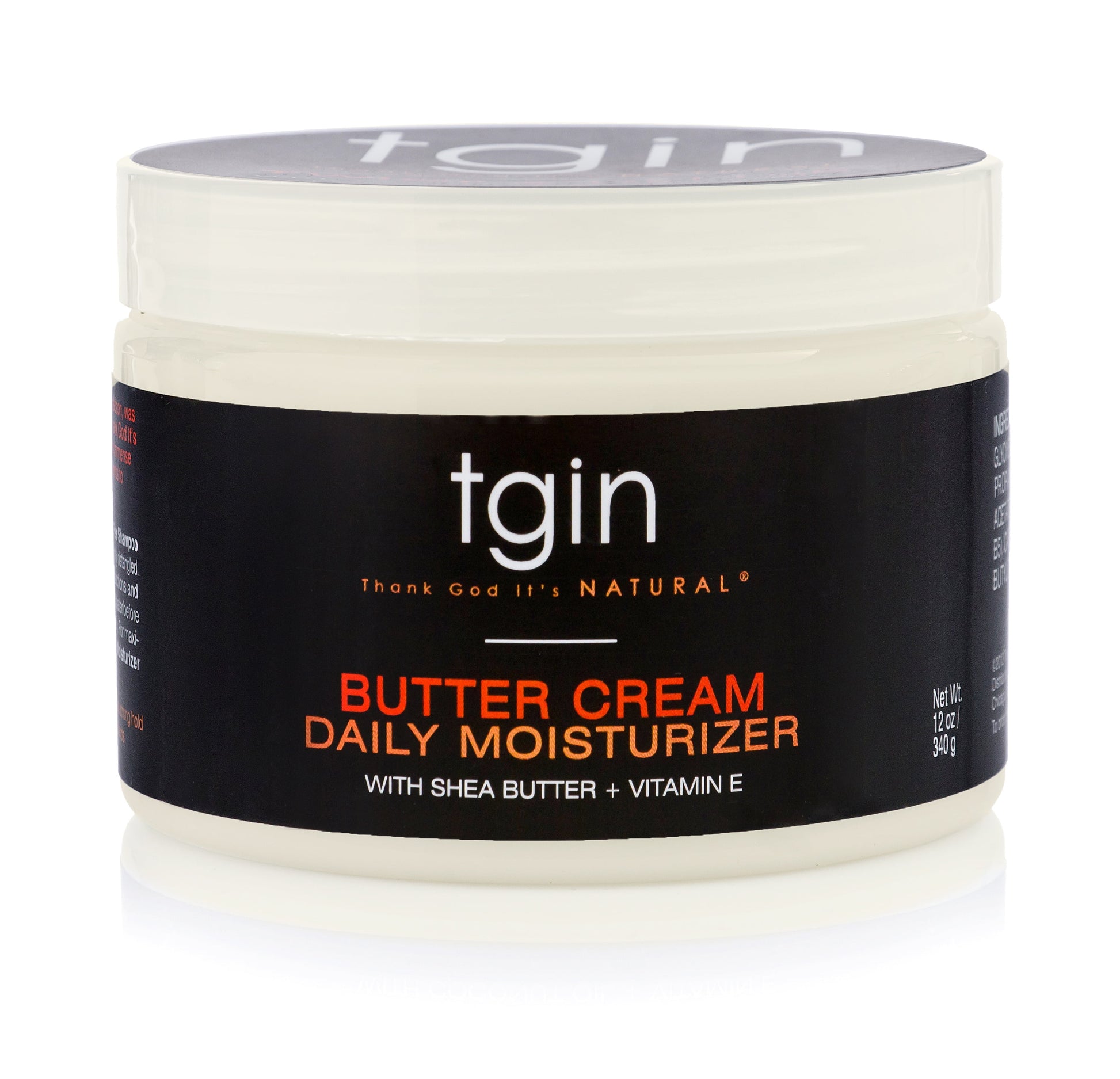 tgin - Thank God It's Natural - Butter Cream Daily Moisturizer with Shea Butter + Vitamin E - 12 fl oz