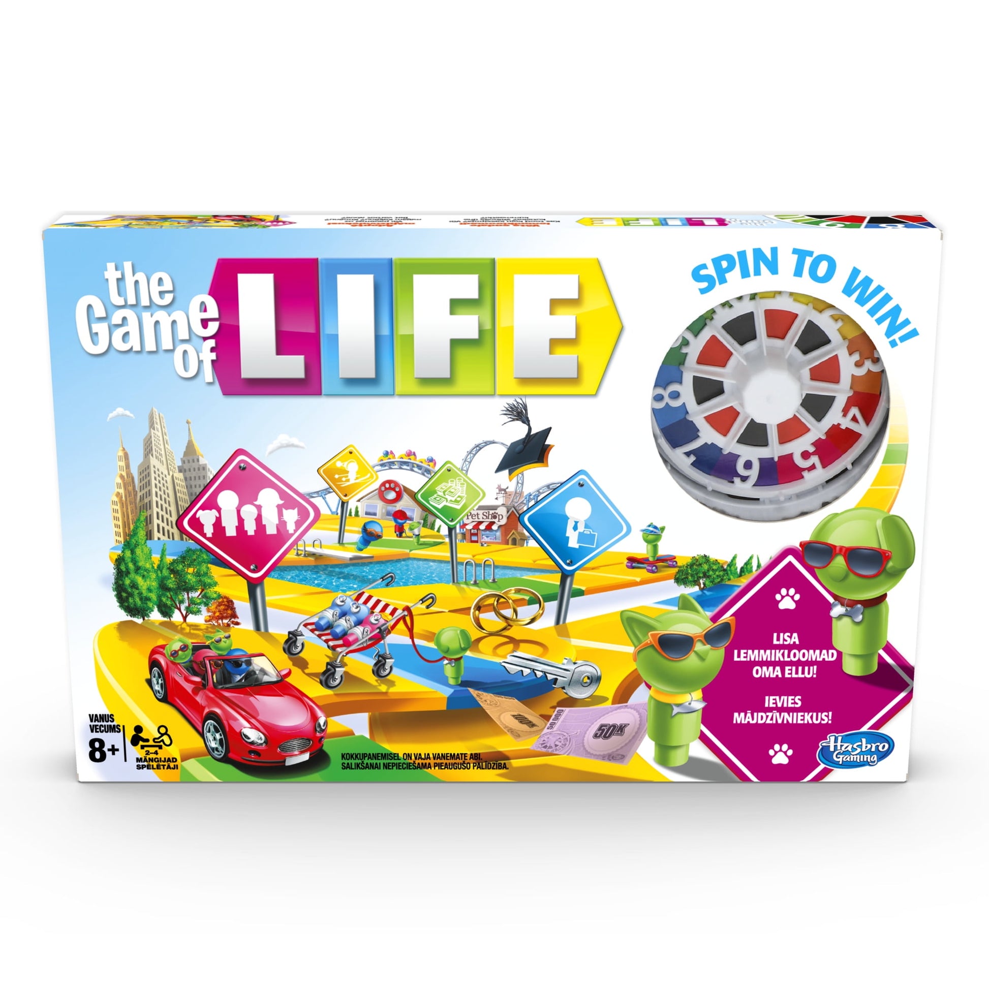 Hasbro The Game of Life Game, Family Board Game for 2 to 4 Players