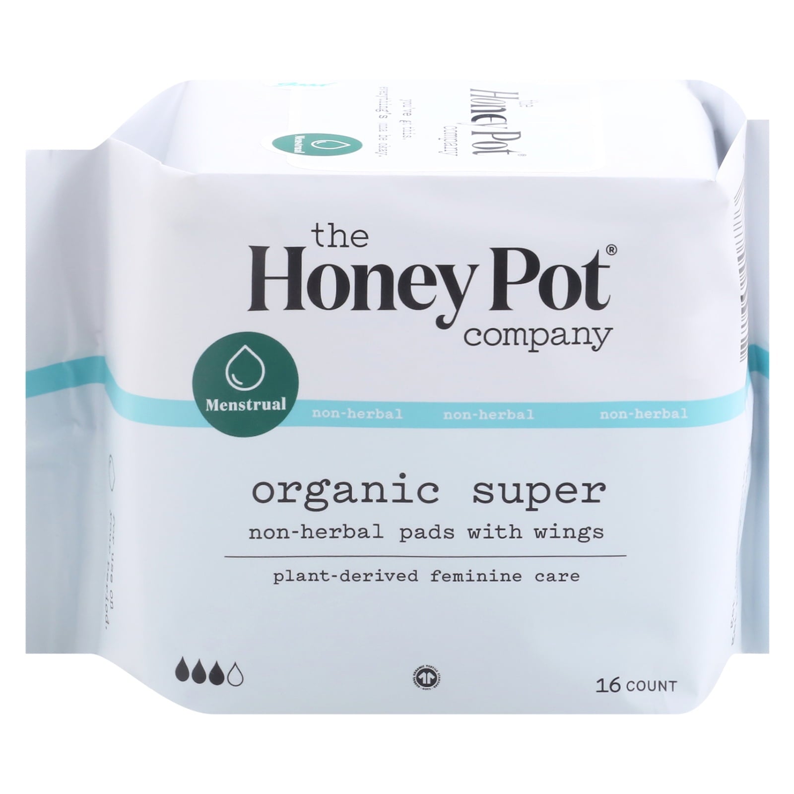 THE HONEY POT MENSTRL PADS,SUPER,HERBAL