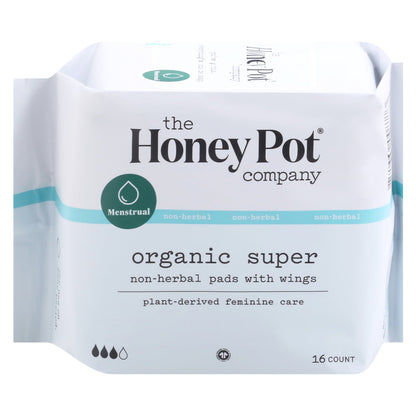 THE HONEY POT MENSTRL PADS,SUPER,HERBAL