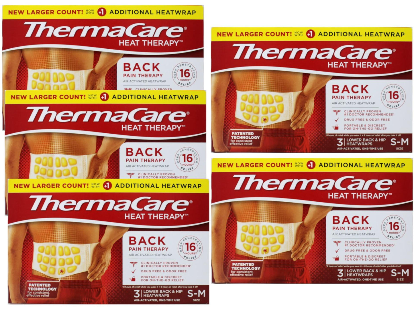 THERMACARE BACK PAIN THERAPY S/M PCH 2CT