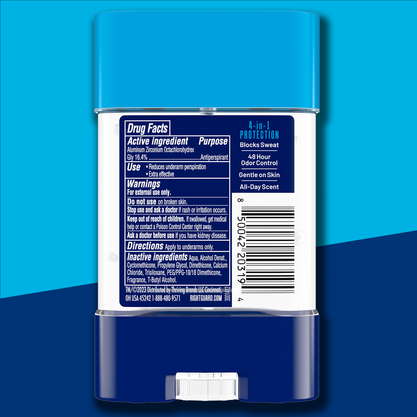 RIGHT GUARD A/P CLEAR GEL FRESH 3OZ