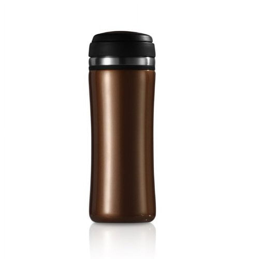 Timolino 12-Ounce TeaGo Vacuum Mug, Amber Brown