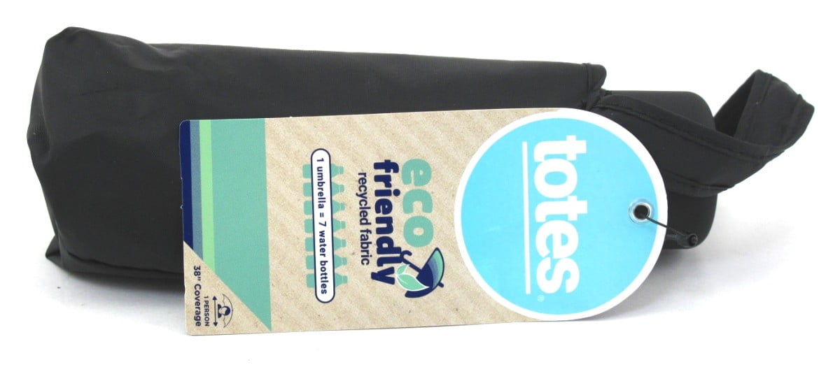 Totes Umbrella Manual Open 9.5 Inch Med (Asst Colors)