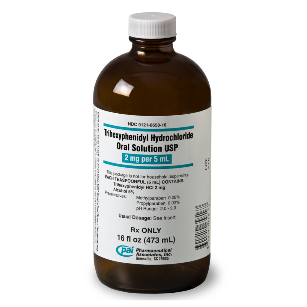 TRIHEXYPHENIDYL EL 2MG/5ML 473ML