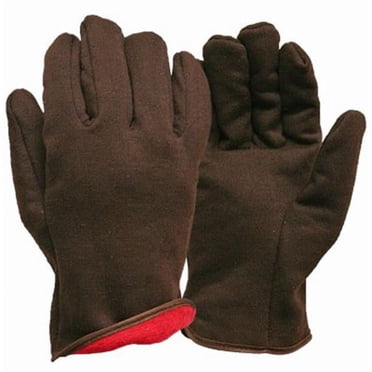 AWP Brown Jersey Work Gloves, Large