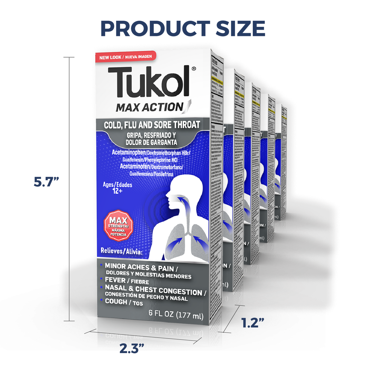 TUKOL MAX ACTION COLD & FLU LIQ 6OZ
