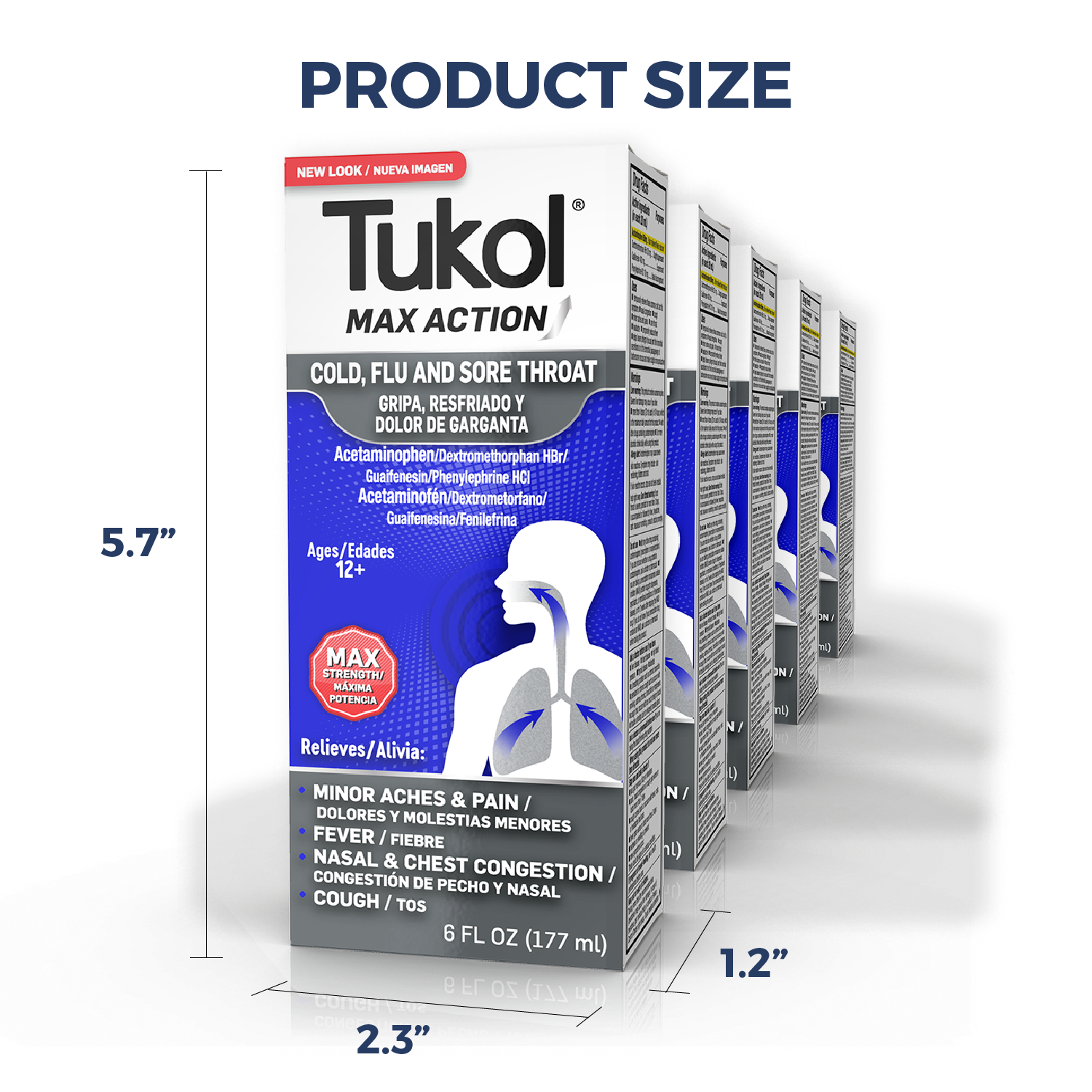 TUKOL MAX ACTION COLD & FLU LIQ 6OZ
