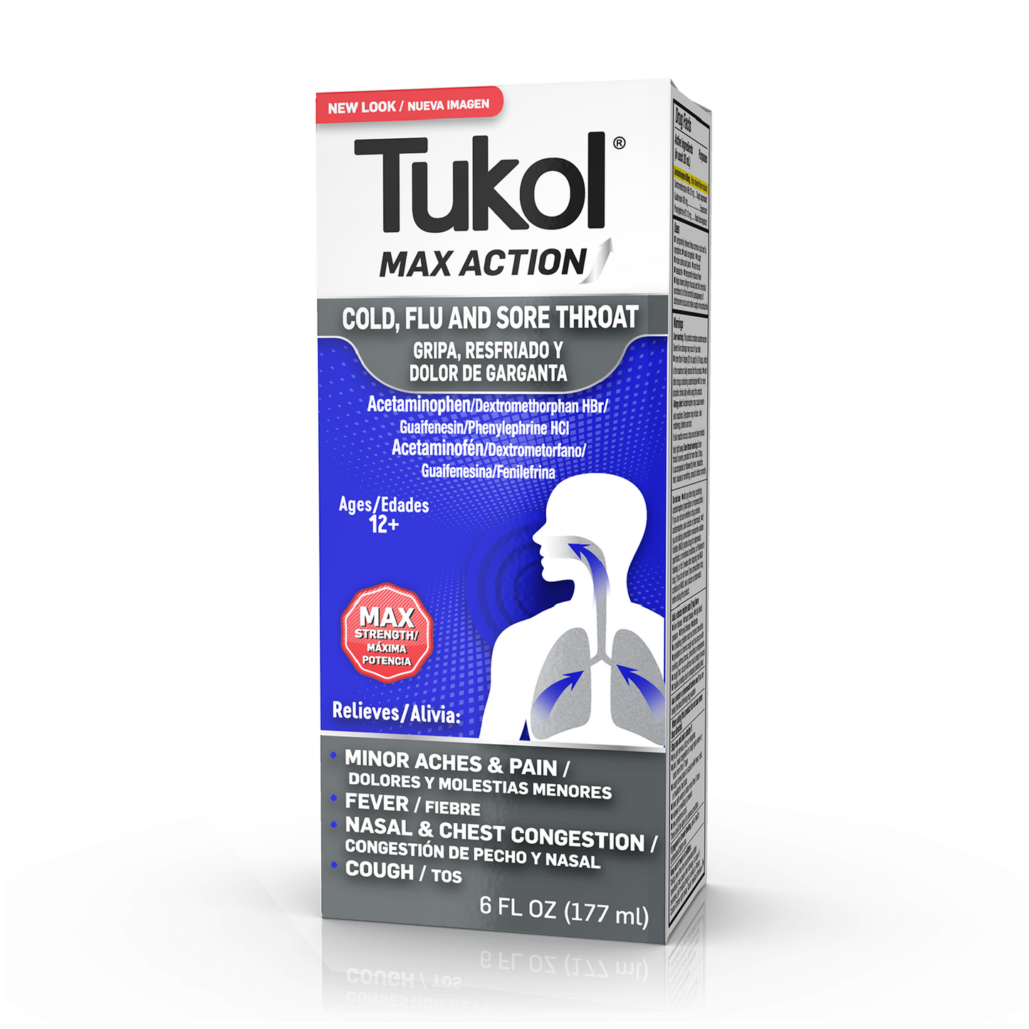 TUKOL MAX ACTION COLD & FLU LIQ 6OZ