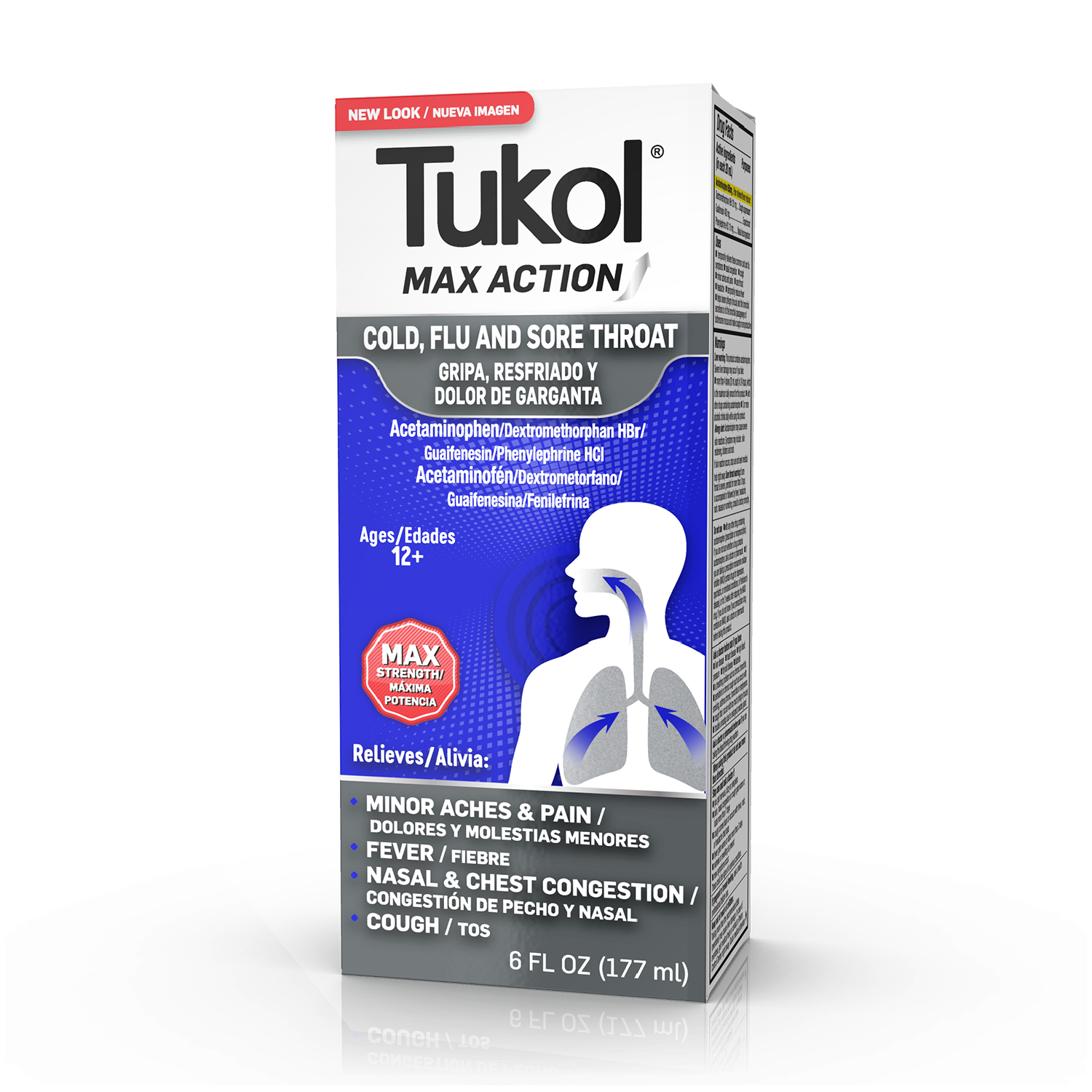 TUKOL MAX ACTION COLD & FLU LIQ 6OZ