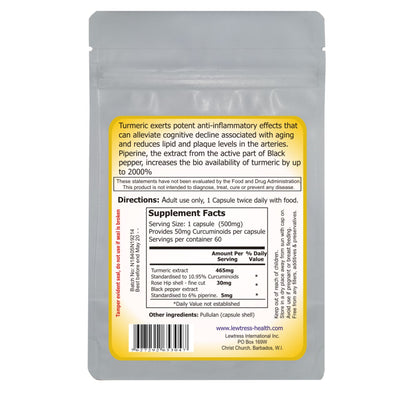 TURMERIC W/ BLK PEPPER EXT CAP 60CT 21ST