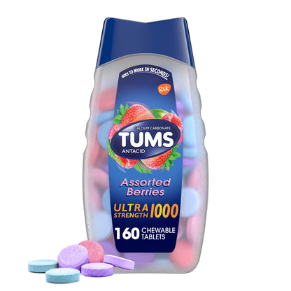 TUMS ULTRA BERRY TAB 160CT