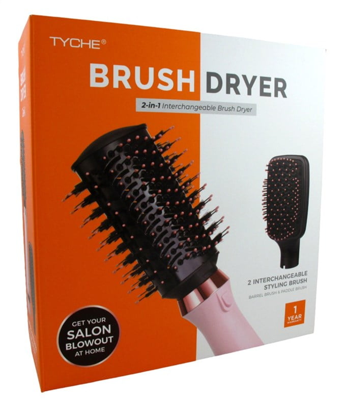 Tyche Brush Dryer 2-In-1 Interchangeable Pink